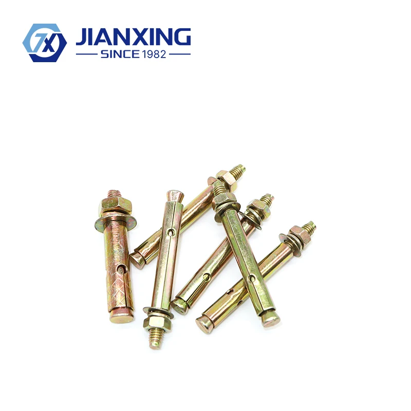 Wedge Undercut Anchor Through Bolt Zinc Plated Concrete Screw Sleeve