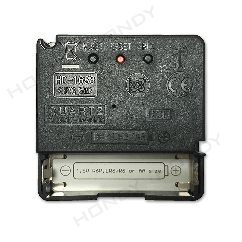 Promotional Dcf Msf Jjy Hd1688 Square Radio Controlled Step Wall Clock