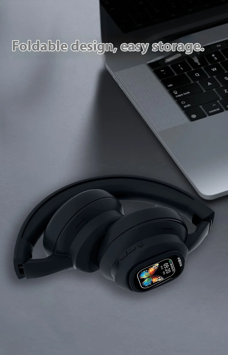 HYUNDAI Modern X1pro Wireless for Bluetooth Headset Not In-Ear Universal Power Noise Reduction Sports Headset LED Battery