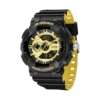 X-GEAR luxury leather lcd display chronograph couple digital sport watch men