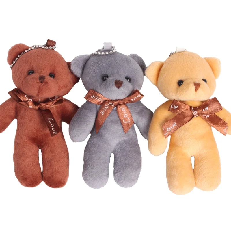 12pcs Per Pack 12 Colors Little Bear Mini Plush Teddy Bear Toy Bulk ...