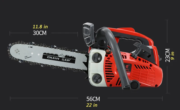 Manufacture Price Petrol Stable And Less Vibration 22 inch Gasoline Chain Saw, Professional Chainsaw