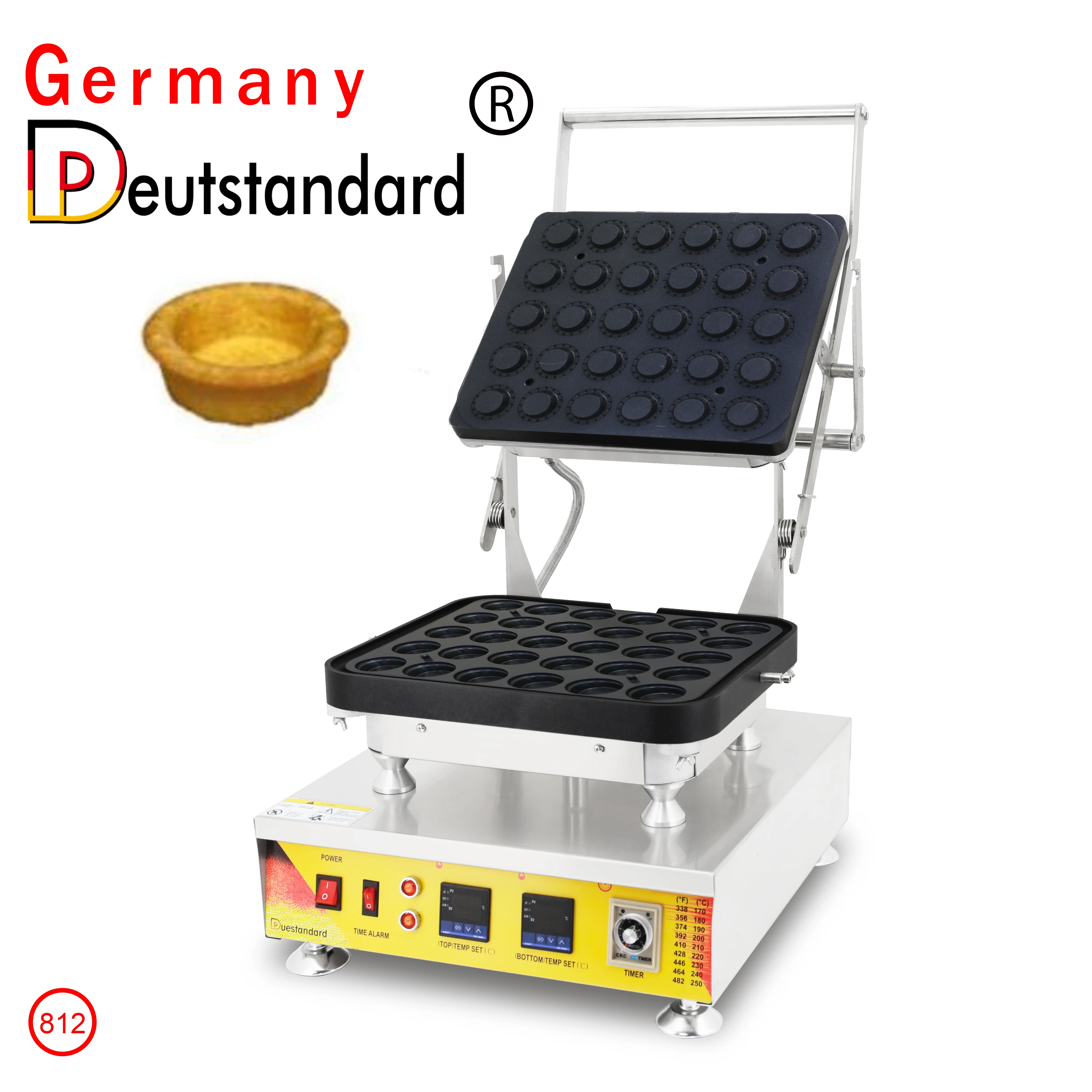 30 Holes Egg Cheese Tart Shell Press Maker Machine - Efficient & Durable