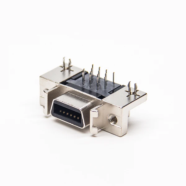 90 Degree Right Angled Female Receptacle Hpcn Type 14 Pin Scsi Connector Buy 90 Degree Right