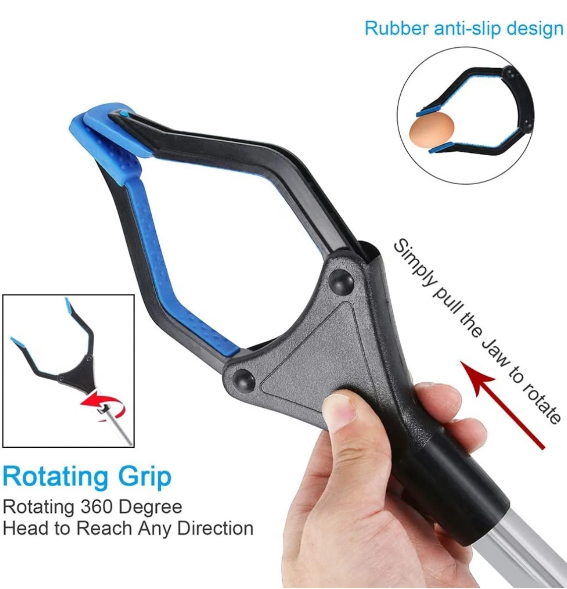 Personalised Golf Ball Retriever Tool Foldable Aluminum Litter Picker Stretch Reacher Grabber Tool For Disabled