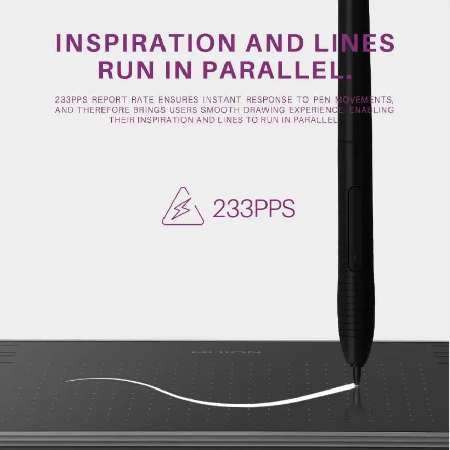 High efficiency Huion H430P 4 customizable express keys tavola grafica