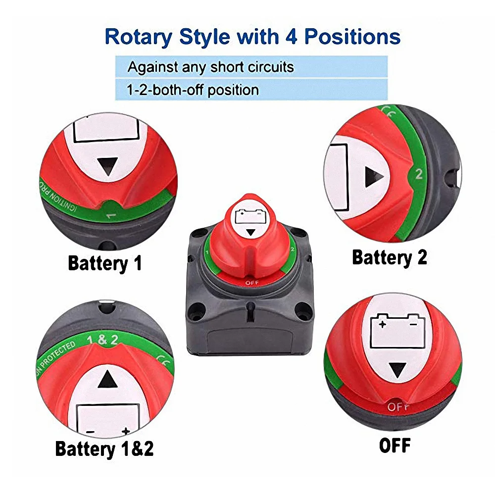 Universal Dual Battery Switch For Marine Boat Car Rv Vehicles Buy
