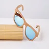 Exquisite Decorative pattern HD polarized wood sunglasses with pouch