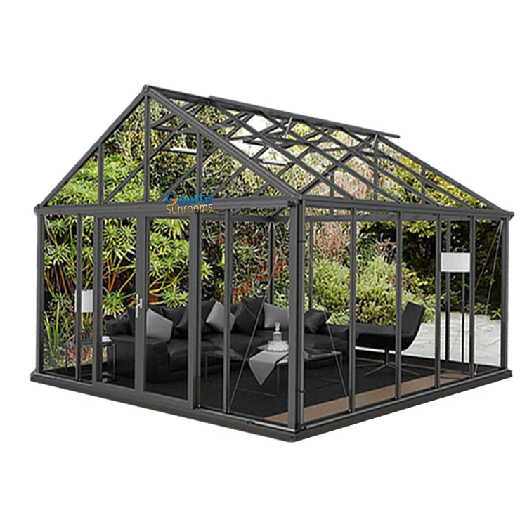 三角形屋顶 lowes 玻璃房子冬季花园铝合金框架日光浴室日光室便宜的