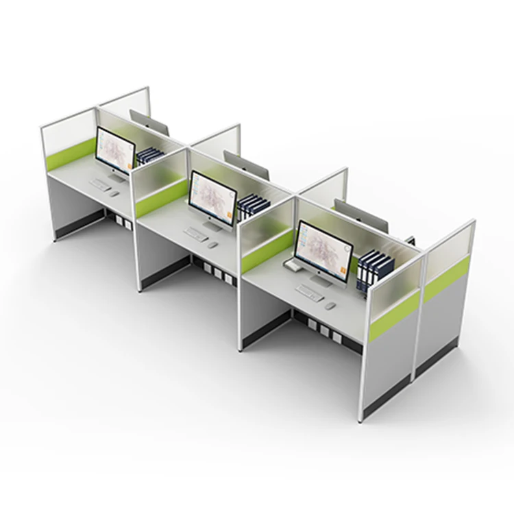 Open MDF Modular 2, 6, 4 Person Office Workstation For 6 Person Workstation Office Furniture Workstation Modern