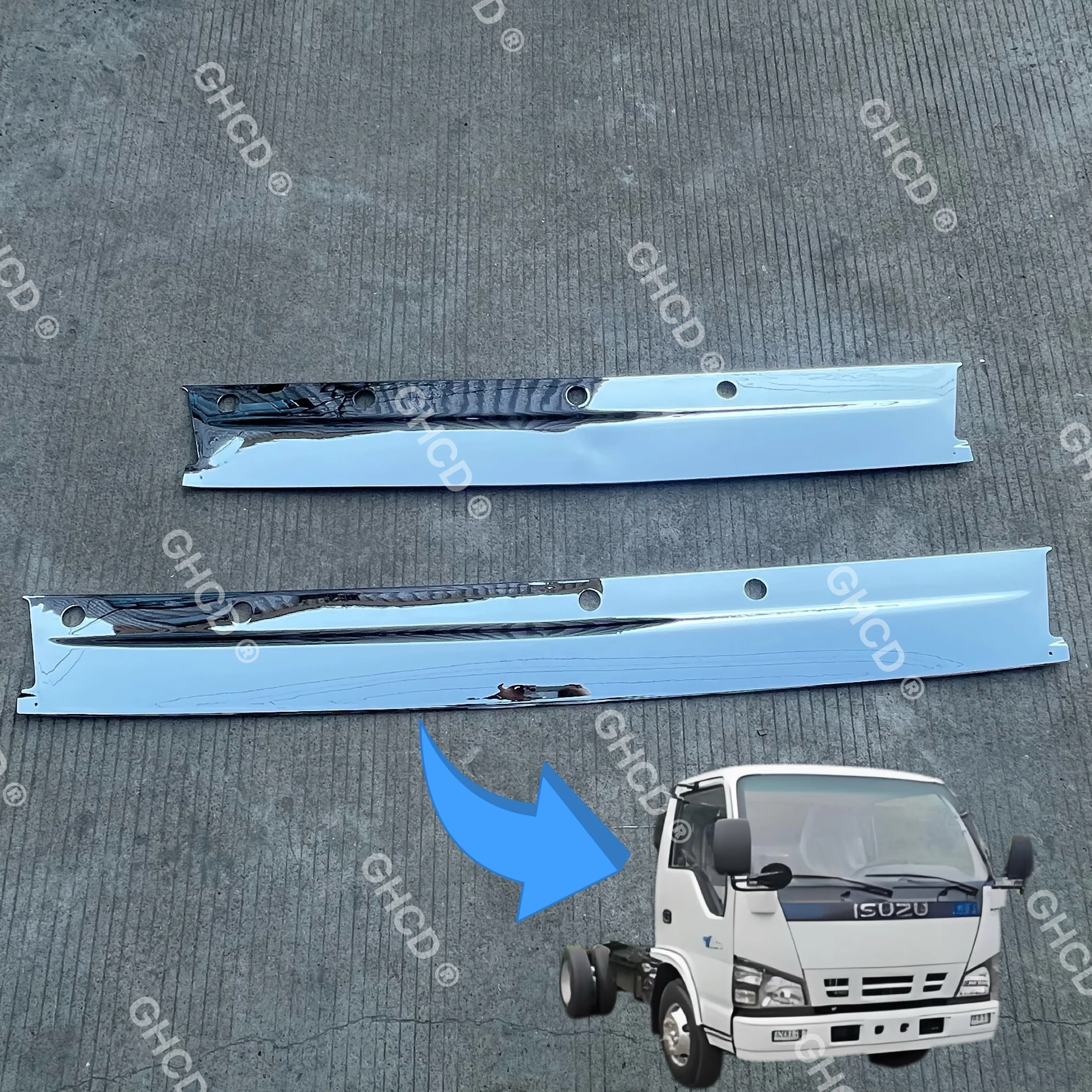 GHCD High Quality/Factory Price Chrome-plated Wide/Narrow Wiper for Japanese Truck NQR/ELF/600P (2005-ON) supplier