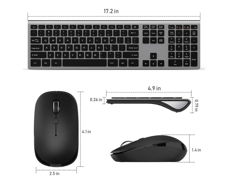 Shenzhen Factory Computer Accessories Cheap Wireless Keyboard and Mouse Combo