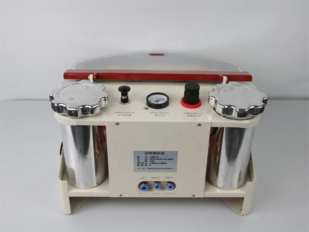 Lzii Dental Lab Sandblasting Machine Twinpen Fine Sand Blaster Lab
