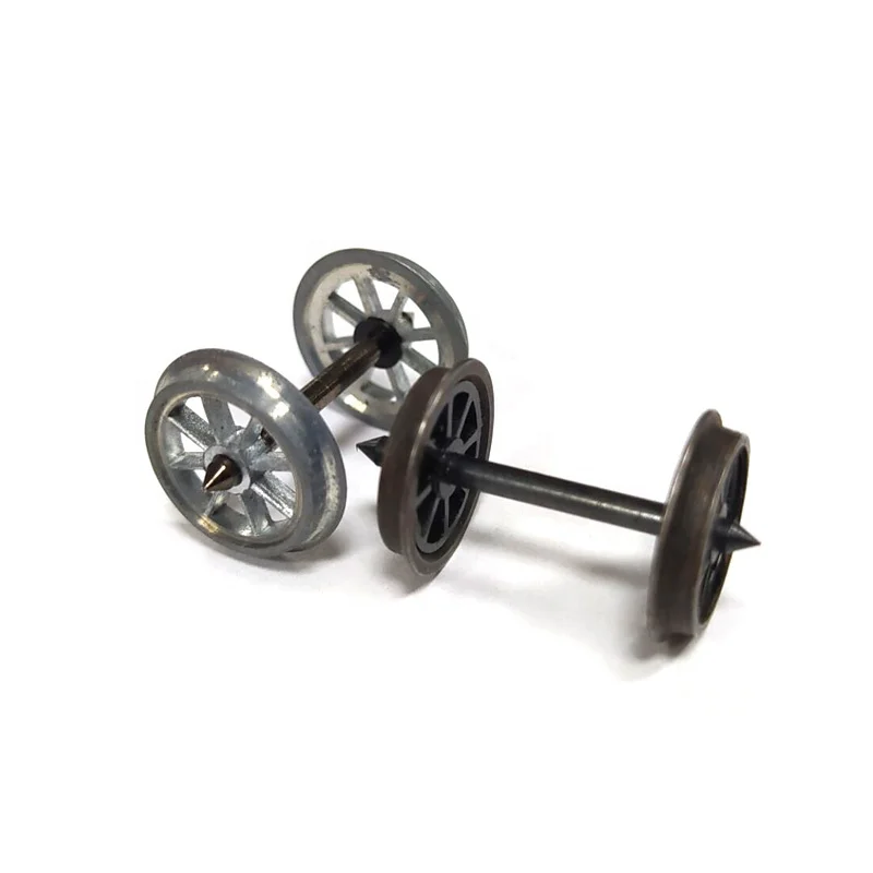 OEM Ho Scale Gun Black Small Toy Train Wheels Set Model Train Wheels
