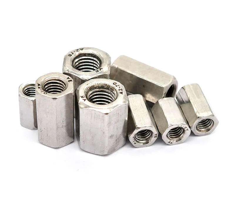 304 stainless steel din 6334 hex coupling nuts