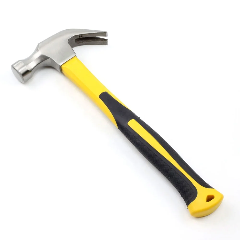 American Type 8oz 16oz 20oz Claw Hammer With Plastic Coated Fiberglass