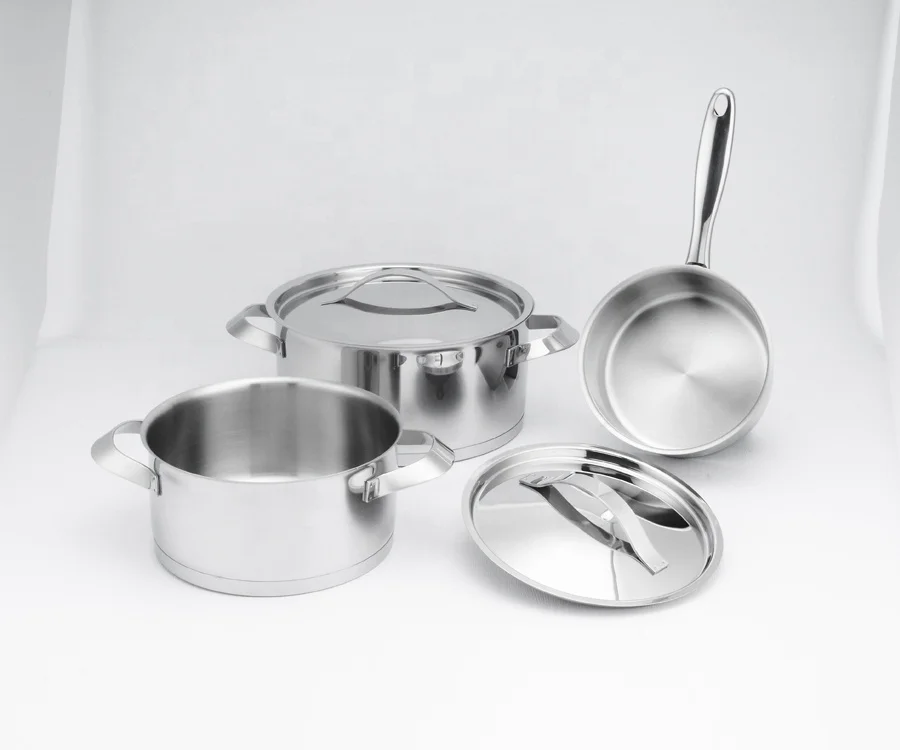 Modern Home Saucepan Casserole 18/8 Kitchenware Cooking Pot Casseroles