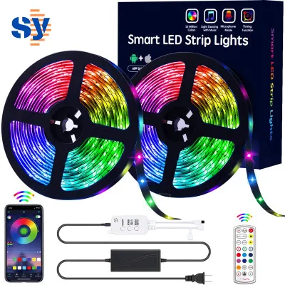 32.8FT/10M 300 LEDs LED Strip Lights Waterproof RGB Light Strip Kits with Remote for Room Bedroom TV Kitchen with Low Price