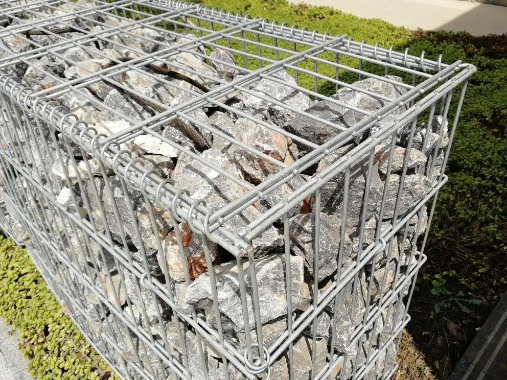 Hot Dipped Galvanized Steel Wire Mesh Gabion Basket Welded Stone Cage 2mm Square 6mm 8mm Stone Retaining supplied best prices