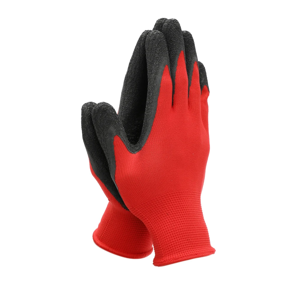guantes de goma mano de trabajo zapatos para la industria Lange látex-guantes 