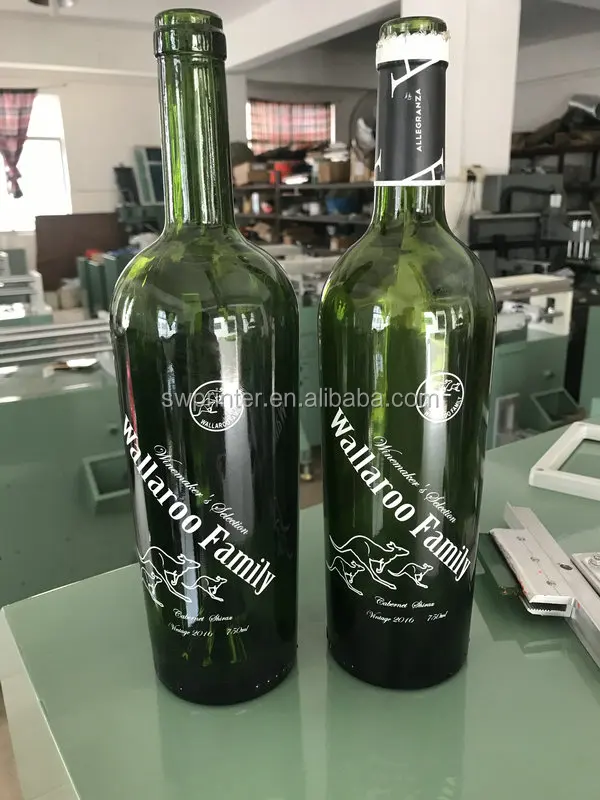 Glass screen printer bottle screen printing machine for wine