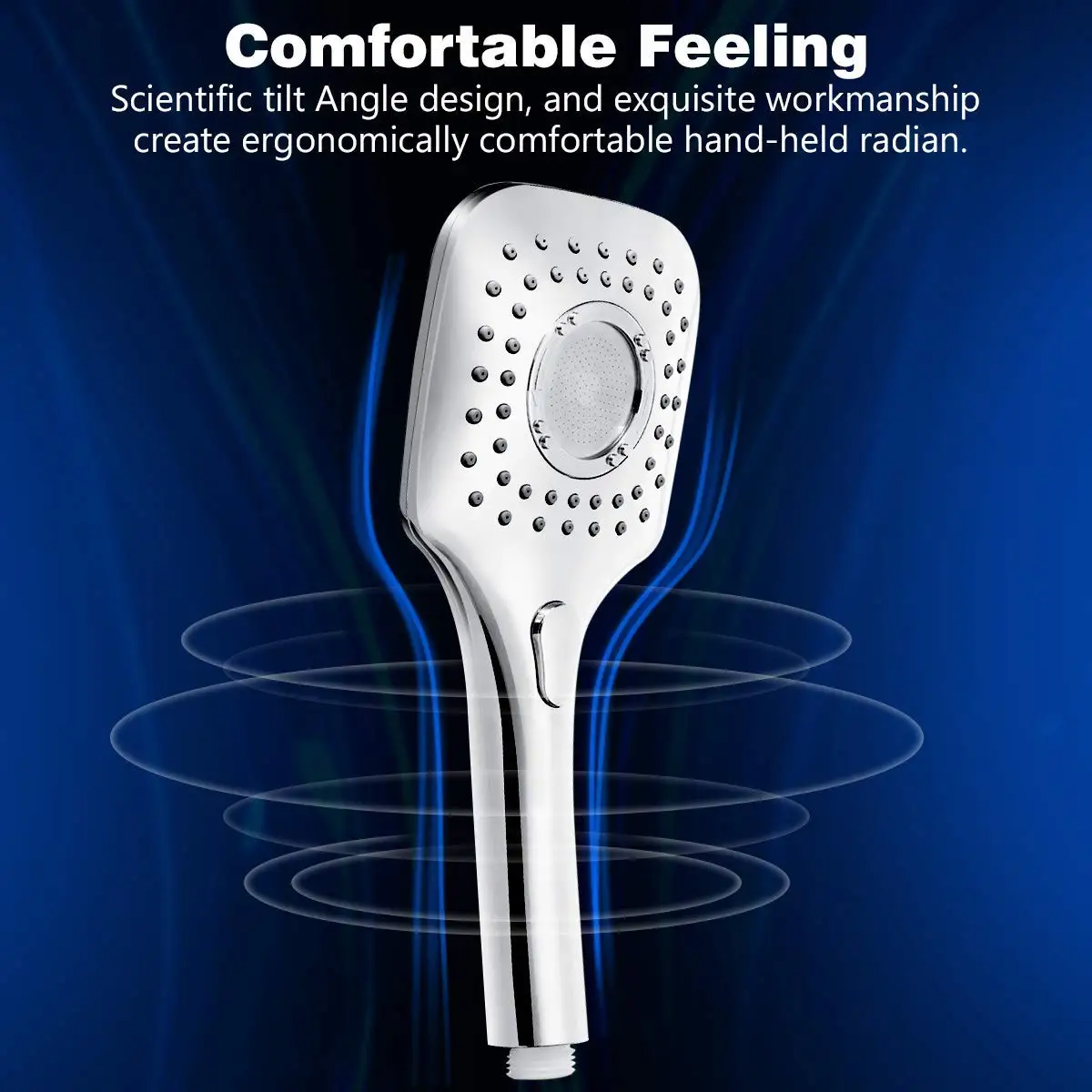 Adjustable High Pressure Rainfall Showerhead Combo with Strong Suction Cup Holder