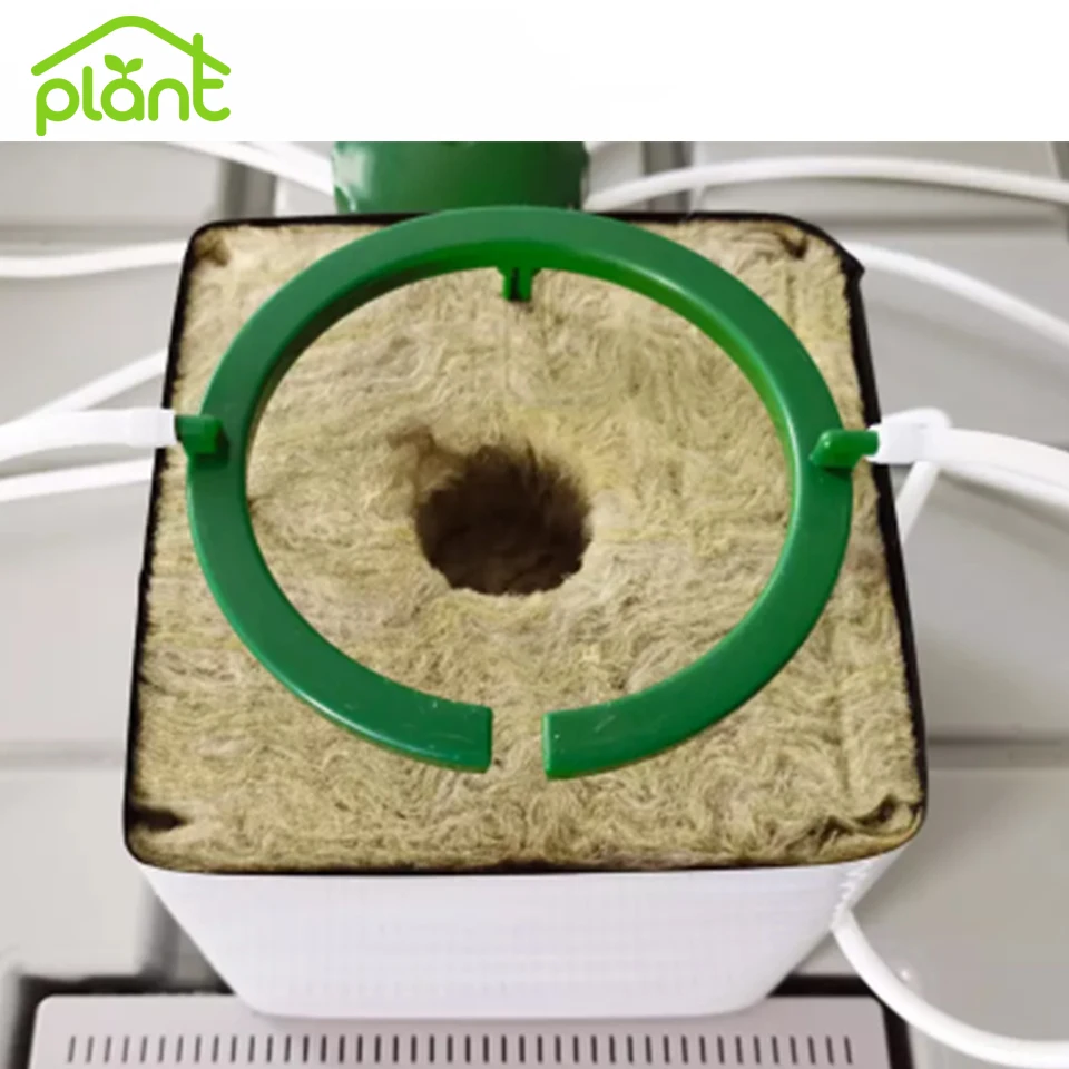 Green Color Indoor Hydroponics Watering Drip Ring For Medical Herb