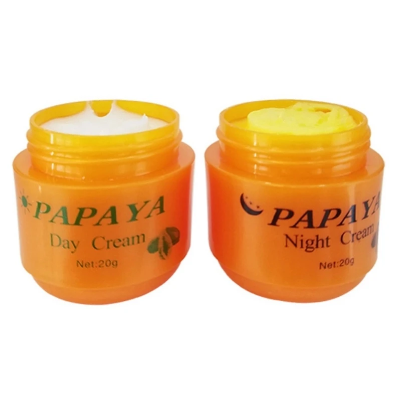 Papaya Lightning Face Cream Sets Day Cream And Night Cream Improves