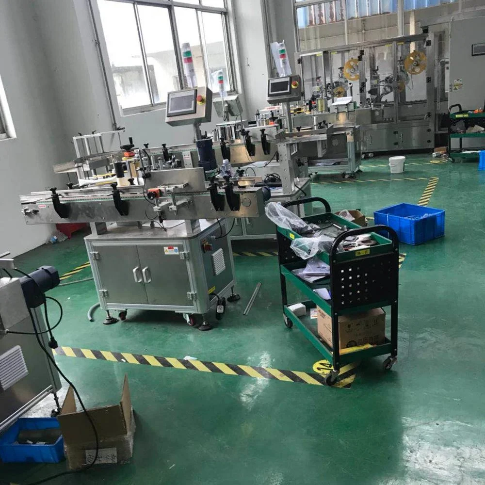 Automatic Adhesive Label Labeling Labeler Machine for Food PET Round ...