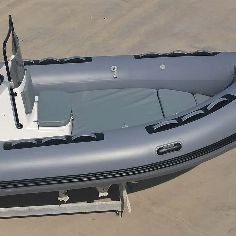 4.8m Luxury Sport Fiberglass Rigid Inflatable Rib Boat 480 High-Speed ...