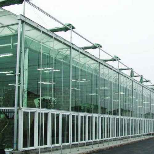 
glasshouse steel commercial greenhouse 