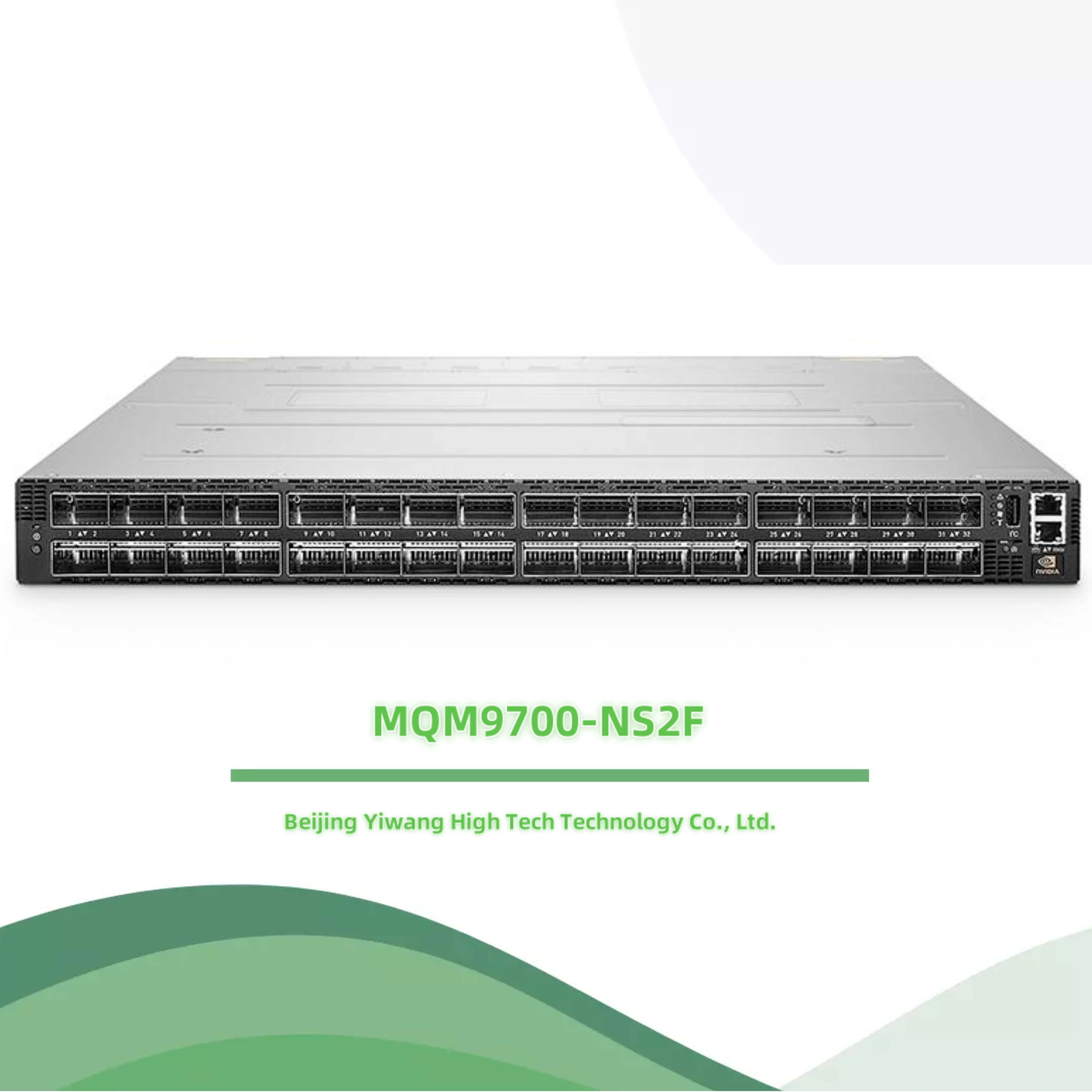 Mellanox MQM9700-NS2F 64-Port NDR InfiniBand Switch - 400G Managed