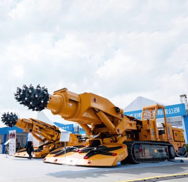 Ebz75 Small Tunnel Boring Machine Boom Type Tunnel Roadheader For Mining Electric Move By