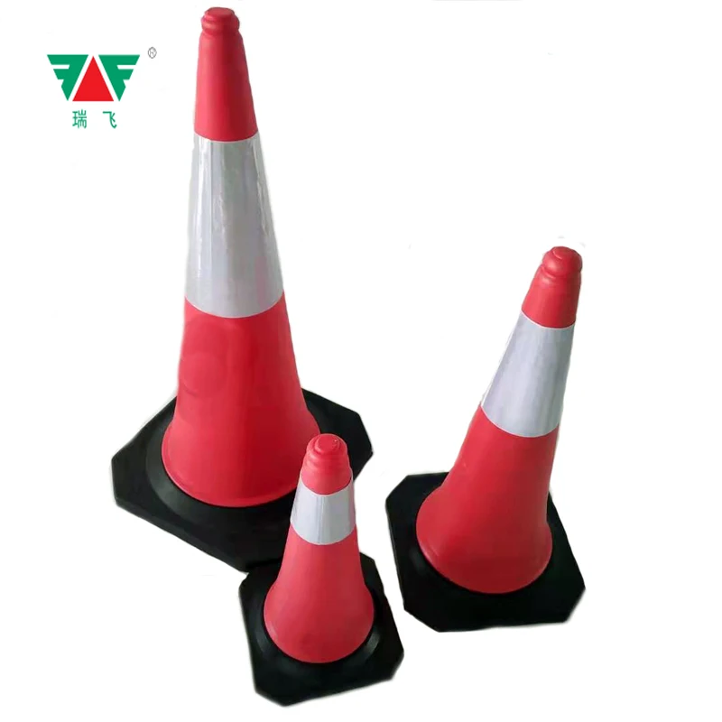 100cm Height Pe Red+black Traffic Cone For Dubai Market Buy Traffic