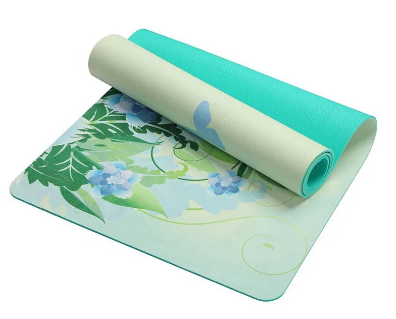 Suede Yoga Mat High Quality Professional Fitness Mat 3.5mm Printing Anti-slip Yoga Mat