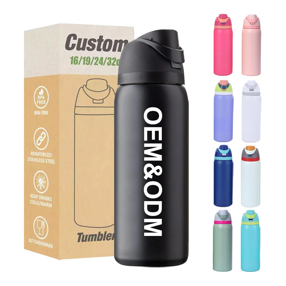 Factory Promotional Custom Water Bottle with logo Stainless Steel ...