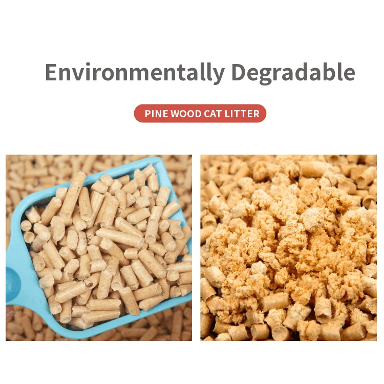 Scoopable Flushable Pine Pellet Sawdust Pet Cat Litter Ultra Premium