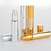 UV plating Gold Silver Black 10ml refill perfume oil atomizer spray bottle
