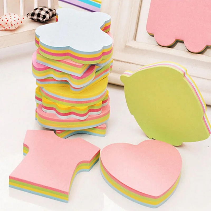 custom logo notepad kinds of shape and colors sticky notes