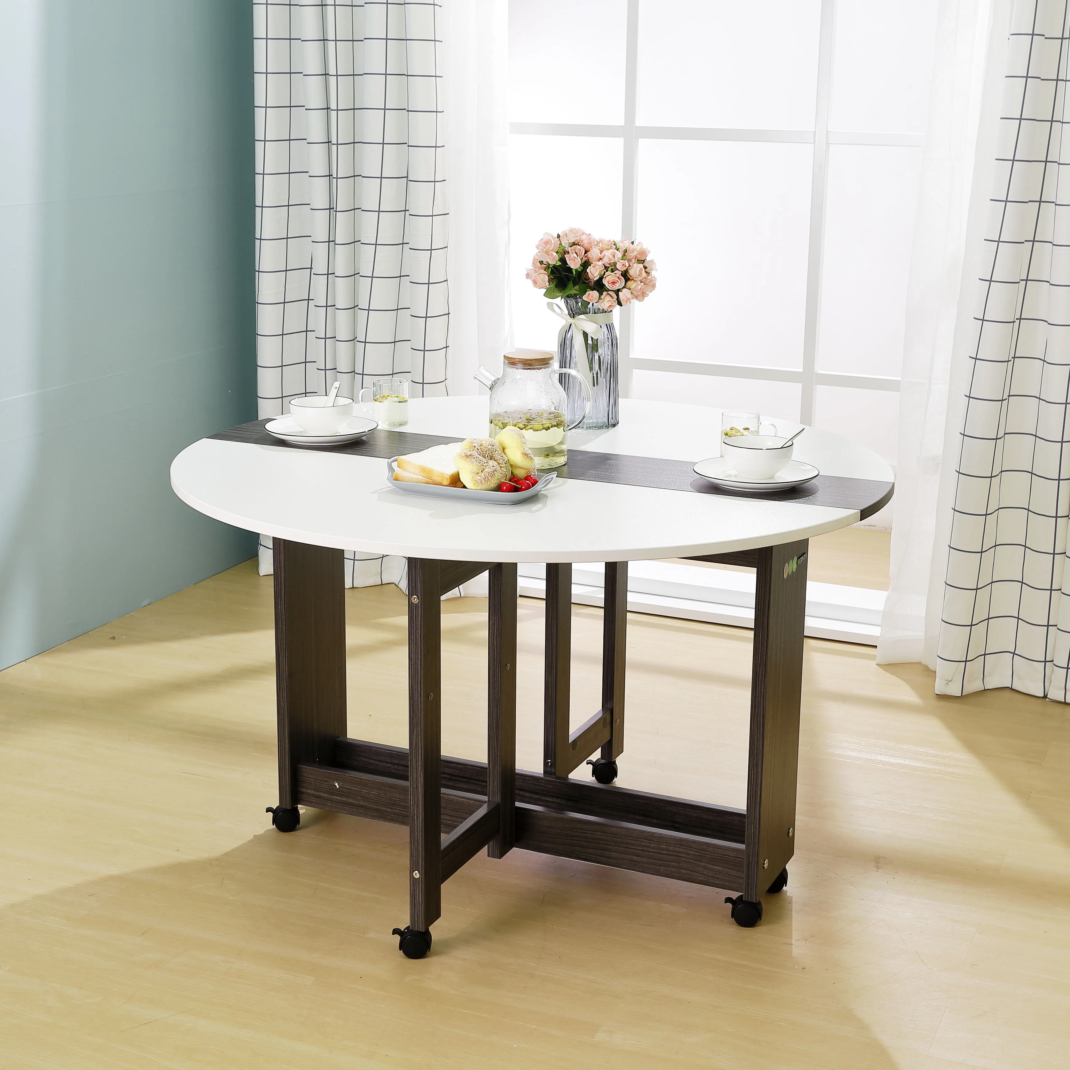 Modern Practical Good Price Round Folding Dining Table For Dining Room