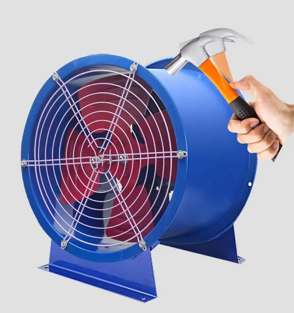 Iron Axial Duct Fan, Cast, 1200W, 105M3/H, Wall - detail 4