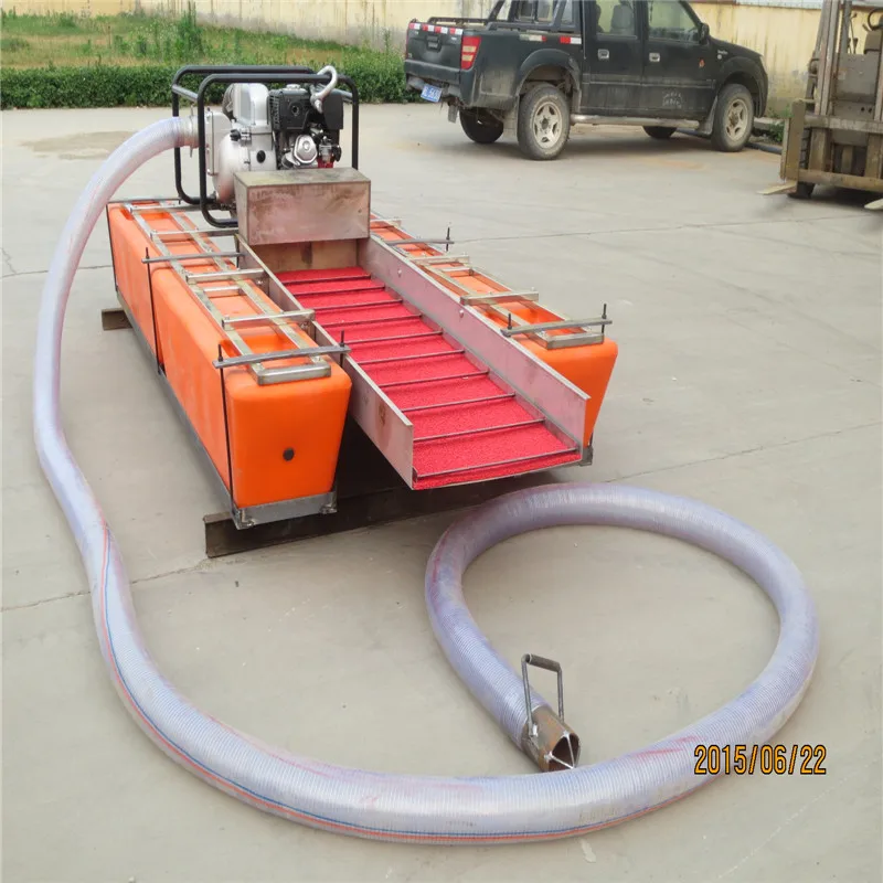 how to operate a portable gold dredge