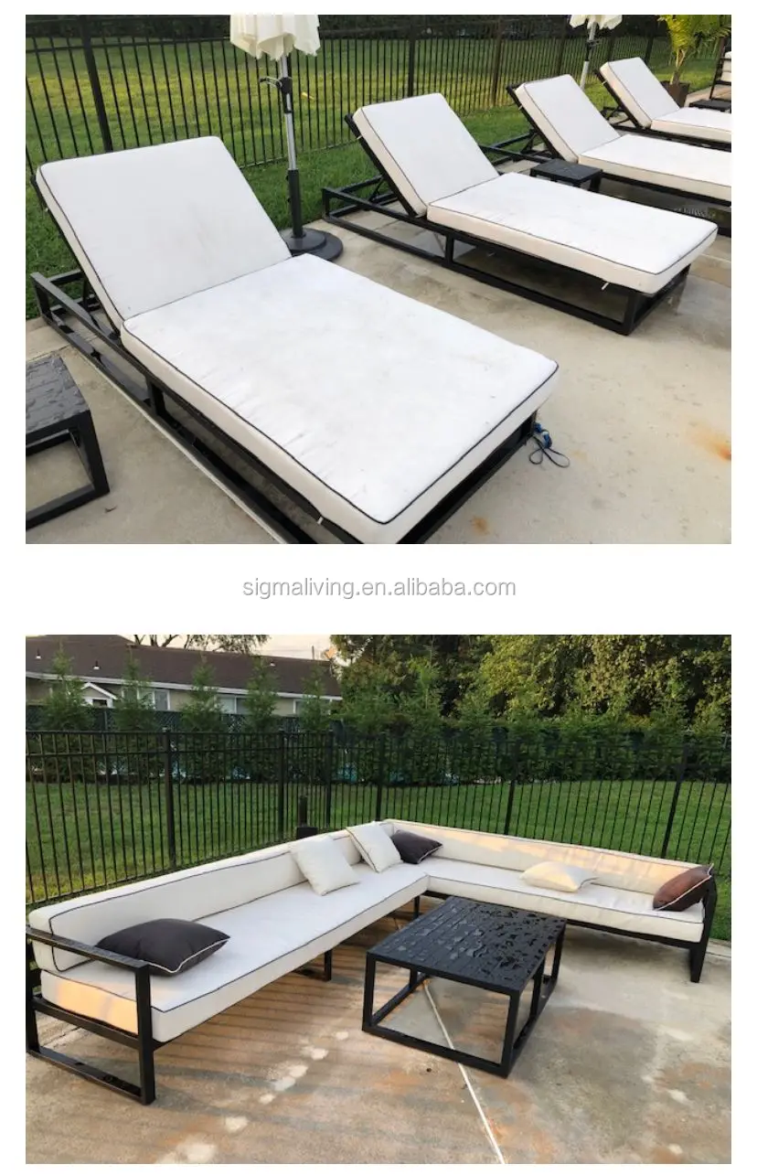 New arrive outdoor garden sigma furniture set  patio swing living room teak wood  Storage Bench