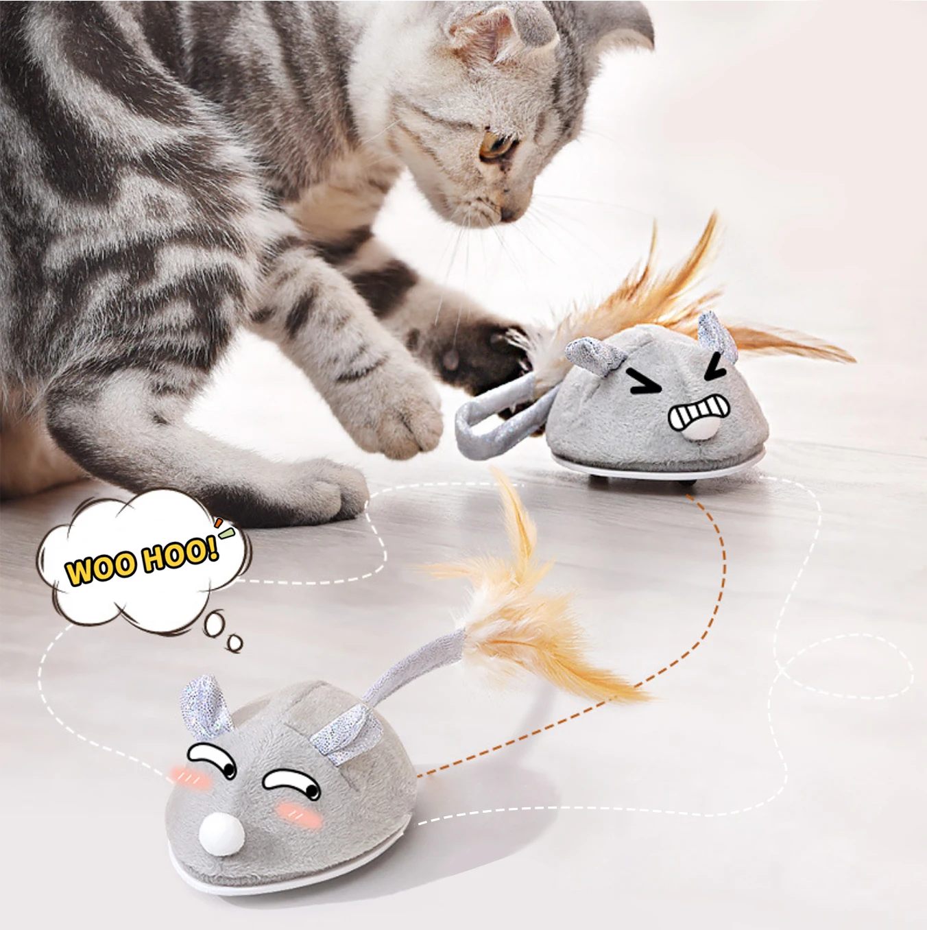 Mouse in the house fashion cat toy