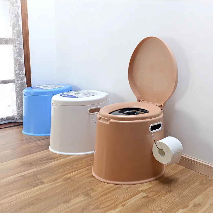 Elderly Toilet Pregnant Woman Movable Chair Adult Portable Plastic