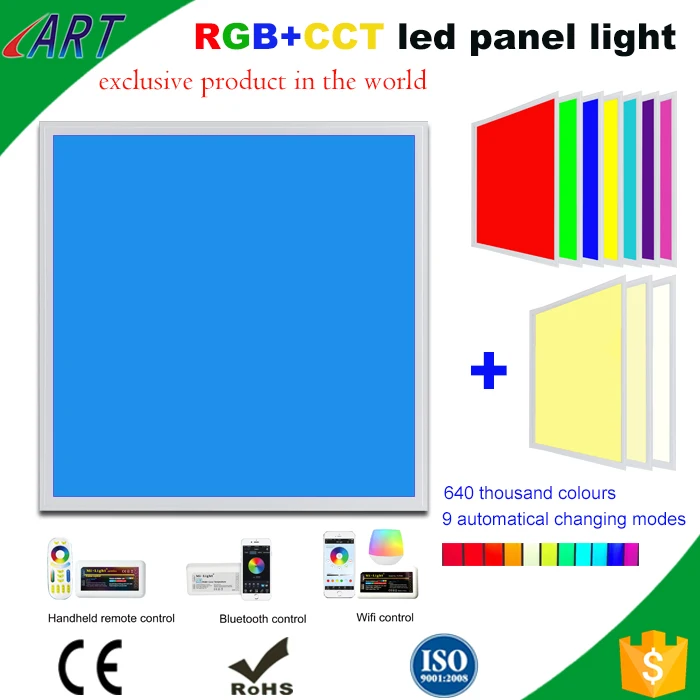 ETL listed 2020 hot sale 2x2 1x4 2x4 rgb rgbw rgbcct led light panel color changing new design led panel light
