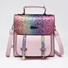 Popular Ladies Shoulder BagsShiny Sequin Women's Handbag PU Bags Fashion Lady Color Changing Women Leather Sequin Backpack