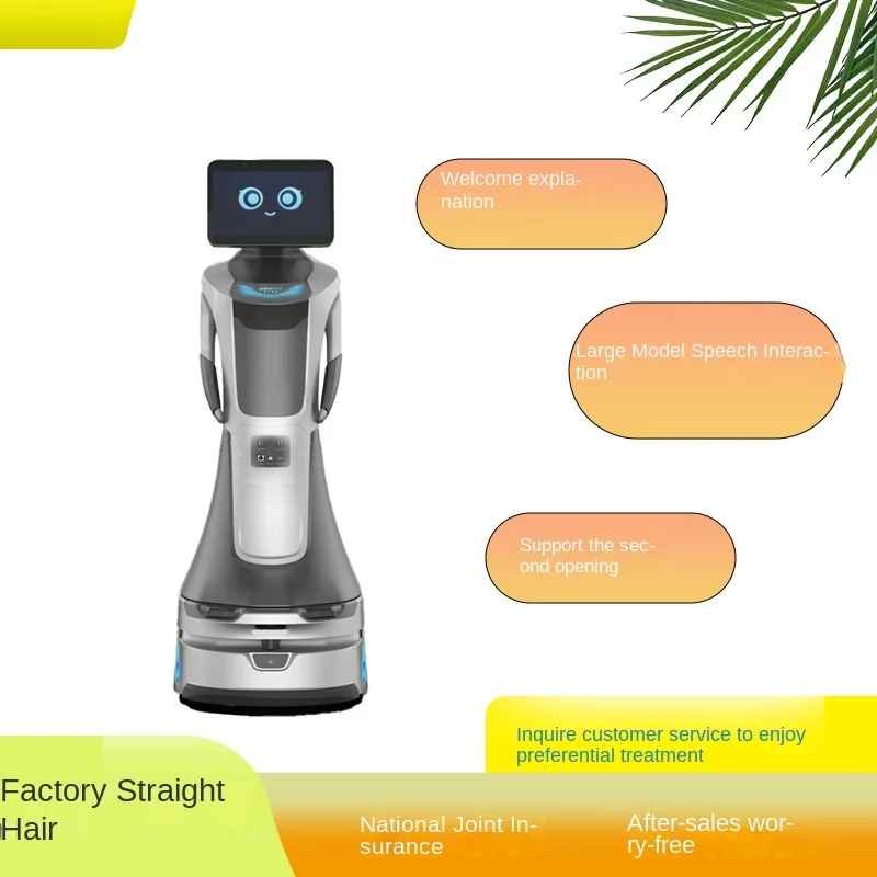 Welcome Reception Robot with Explanation Gesture Guide for Restaurant Hotel Exhibition Hall Library and Sales Office details
