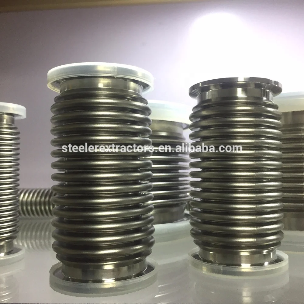 Stainless Steel Kf Vacuum Flexible Bellows With Iso100 Kf16 Kf25 Kf40