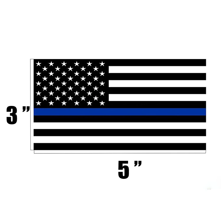USA Flag Thin Blue Line Car Truck Bumper Sticker Decal Vinyl Police Lives Matter 